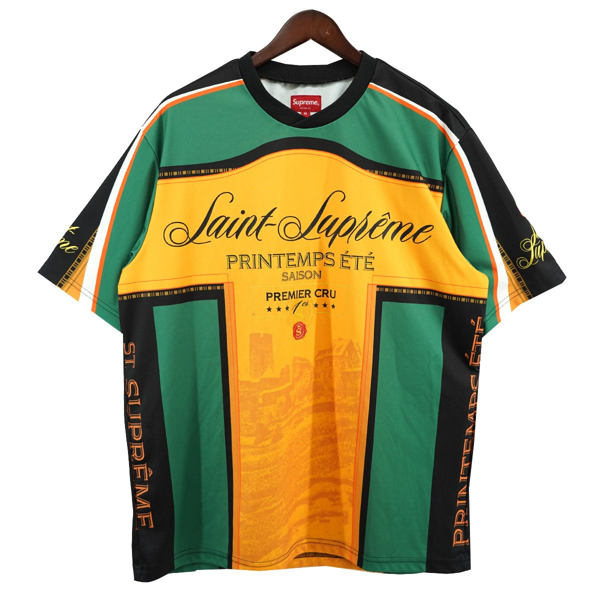 Supreme 22SS Premier Soccer Jerseyロゴ プレミア サッカー ジャージー ゲームシャツ Tシャツ 古着・中古-1枚目のアイテム画像