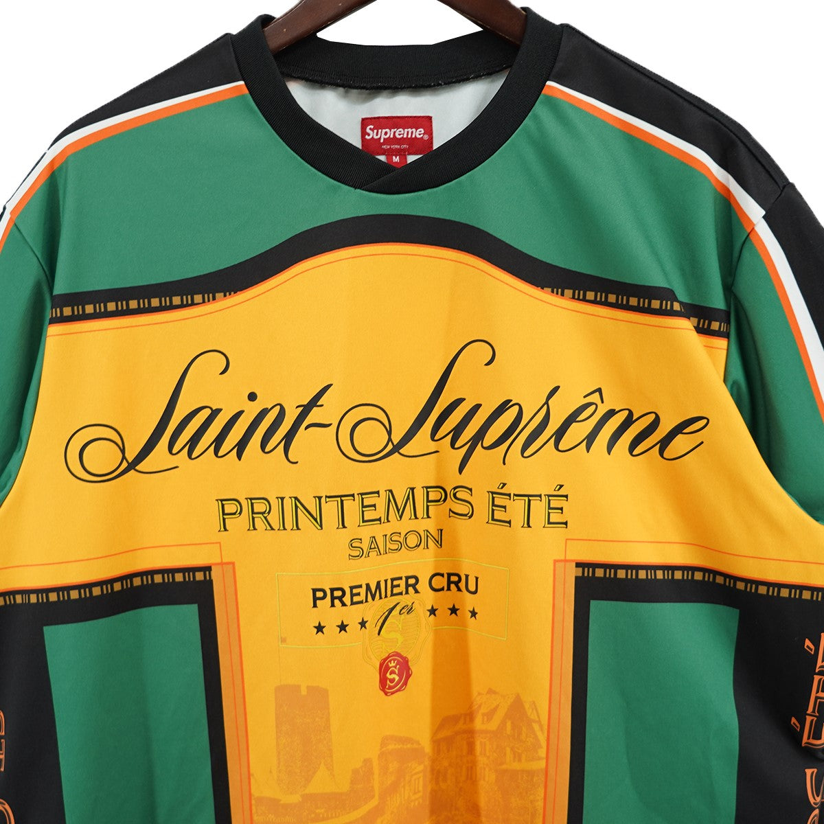 Supreme 22SS Premier Soccer Jerseyロゴ プレミア サッカー ジャージー ゲームシャツ Tシャツ 古着・中古-4枚目のアイテム画像