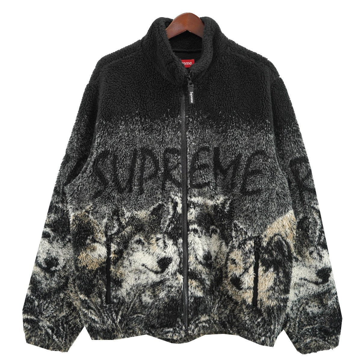 Supreme(シュプリーム) 19SS Wolf Fleece Jacket ロゴ ウルフ フリース ジャケット ブラック サイズ  L｜【公式】カインドオルオンライン ブランド古着・中古通販【kindal】