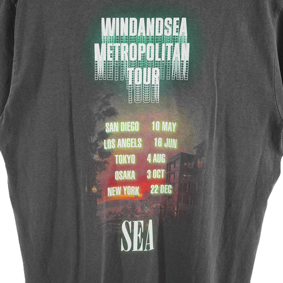 THRASH HERITAGE THUNDER S/S TEEMETROPOLITAN TOUR VINTAGE ヴィンテージ 加工 ロゴ Tシャツ