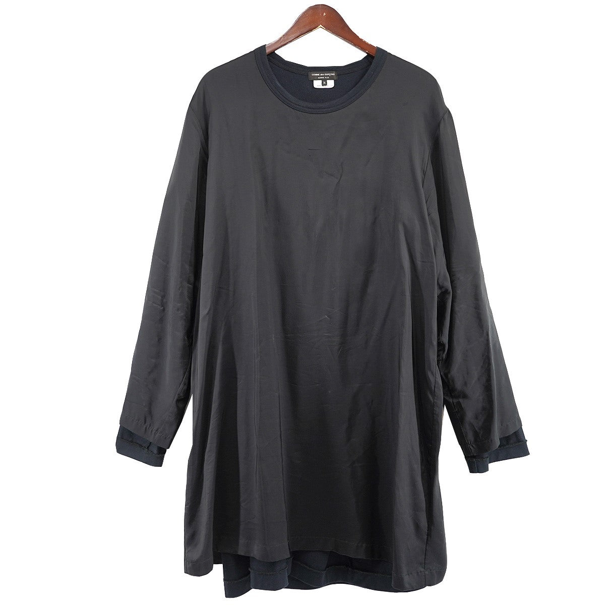 COMME des GARCONS HOMME PLUS(コムデギャルソンオムプリュス) 裏地反転ロングTシャツ レイヤードデザイン ロンT  AD2021 PH-T014 ブラック サイズ M｜【公式】カインドオルオンライン ブランド古着・中古通販【kindal】