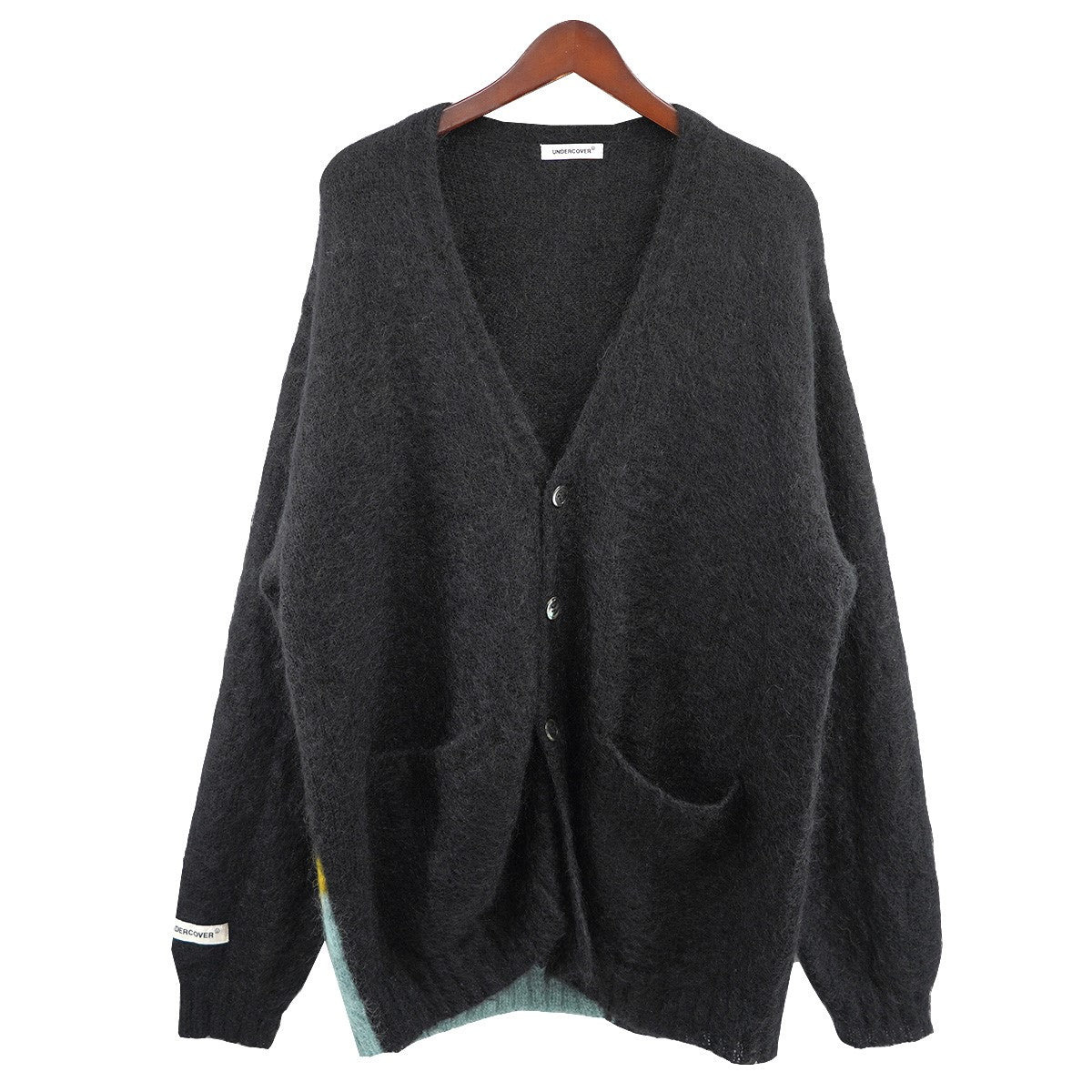 UNDERCOVER(アンダーカバー) 24AW 裾端配色モヘアニットカーディガン UP2D4905 定価66000円 ブラック サイズ  5｜【公式】カインドオルオンライン ブランド古着・中古通販【kindal】