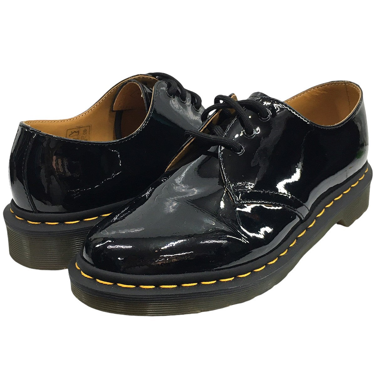 Dr．Martens(ドクターマーチン) 10084 3ホール パテントレザー エナメル ダービーシューズ 靴 ブラック サイズ UK4  (23CM)｜【公式】カインドオルオンライン ブランド古着・中古通販【kindal】