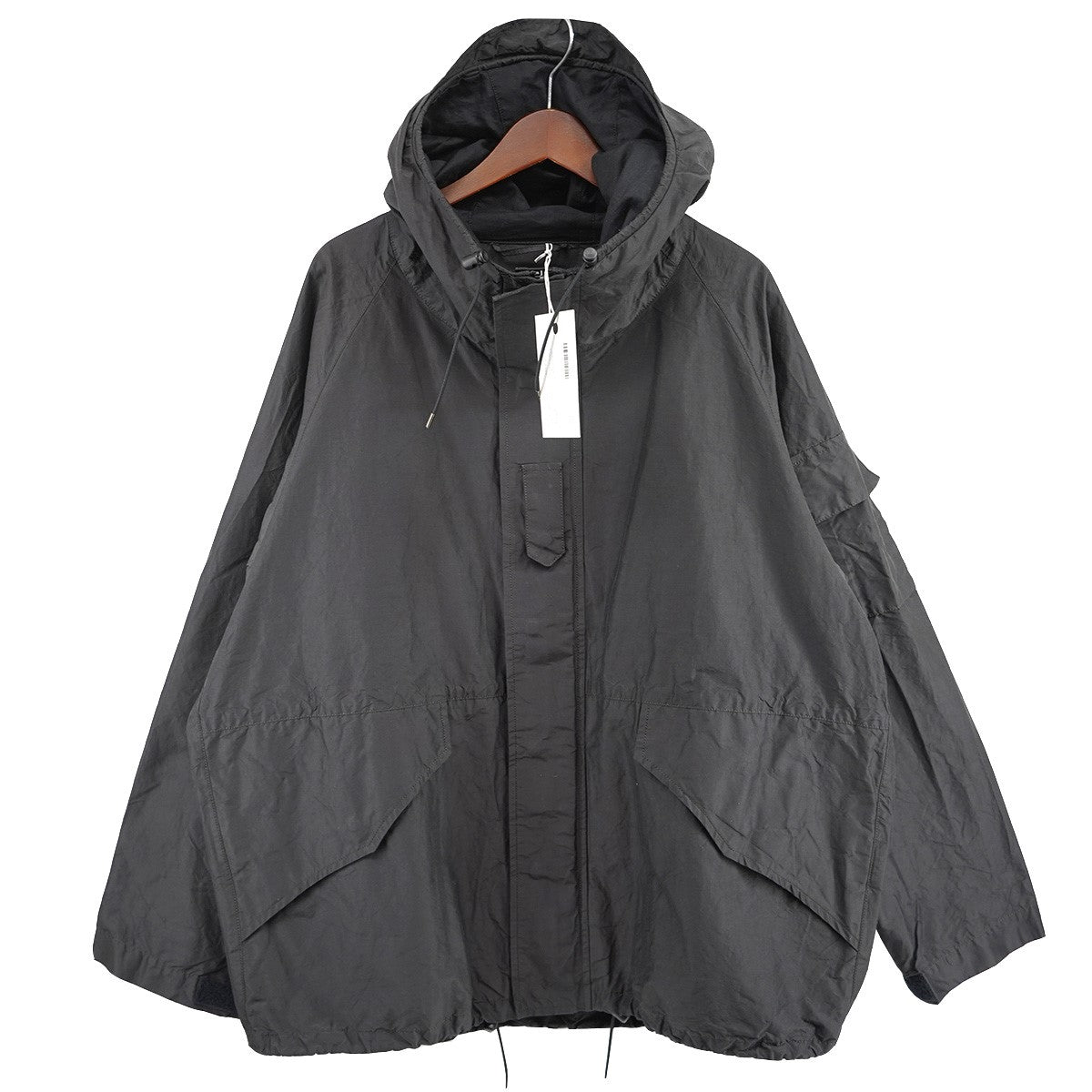 MARKA(マーカ) 24SS ECWCS JACKET シルク混 エクワックス フーデッド ジャケット M24C01BL01C 定価74800円  チャコールグレー サイズ 1｜【公式】カインドオルオンライン ブランド古着・中古通販【kindal】