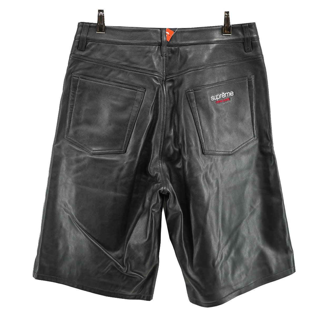 Supreme 24SS Baggy Leather Shortレザー クラシックロゴ ワイド バギー ショーツ ハーフパンツ 古着・中古-1枚目のアイテム画像