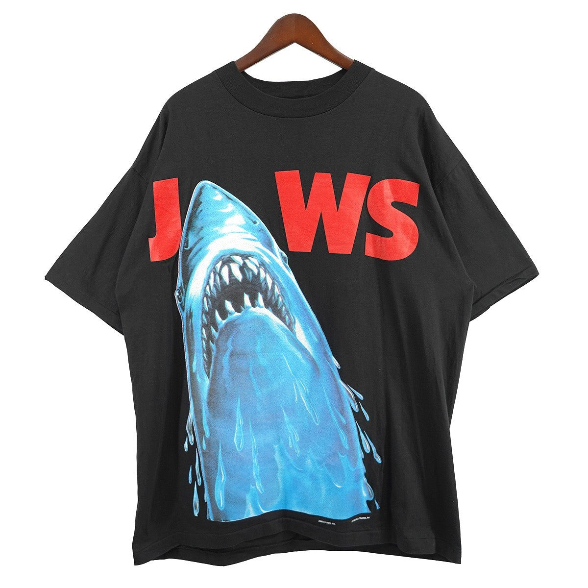 VINTAGE(ヴィンテージ) JAWS ATTACKING SUMMER 1993 UNIVERSAL STUDIOS ジョーズ ブラック サイズ 1  FITS ALL (XL相当)｜【公式】カインドオルオンライン ブランド古着・中古通販【kindal】