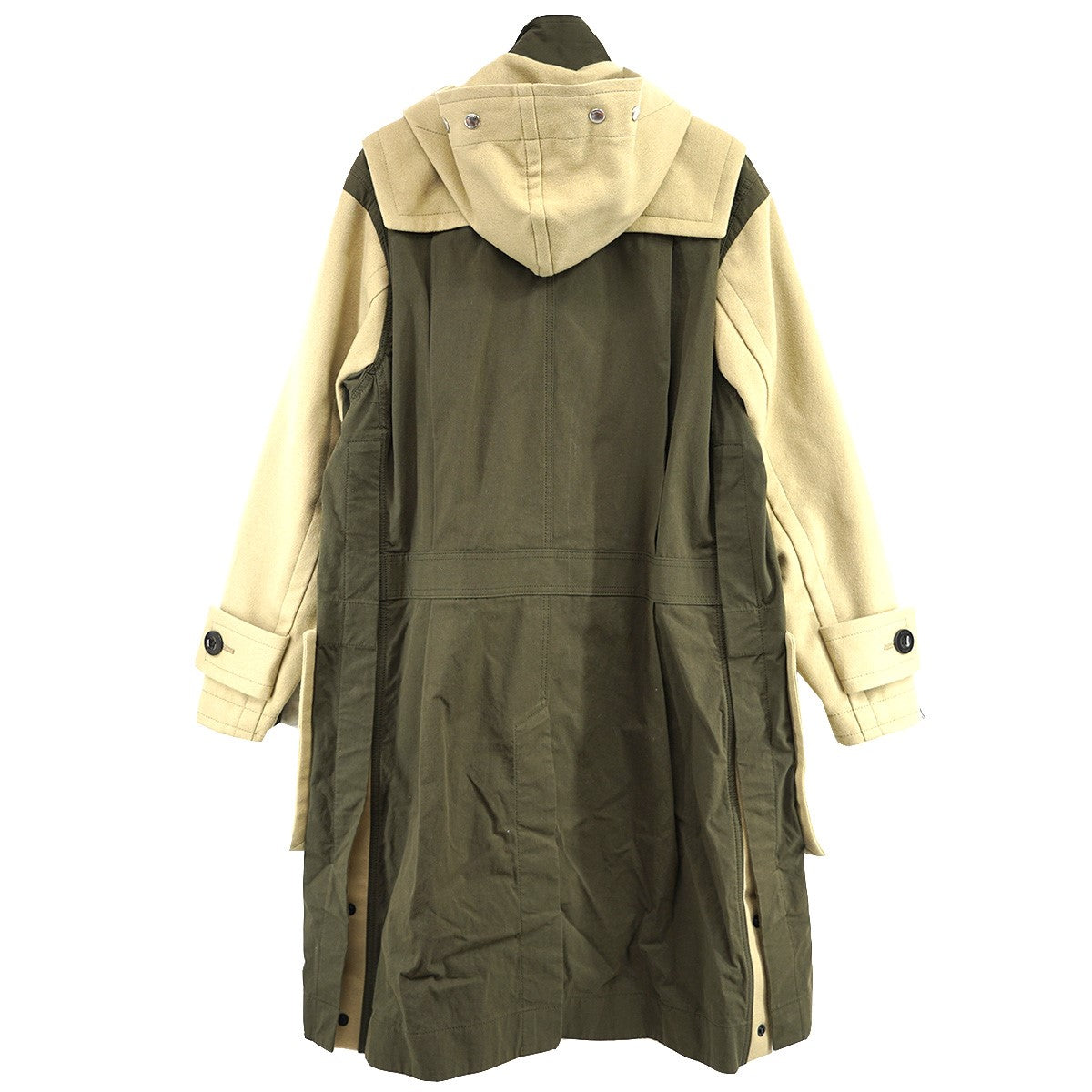 サカイの21AW Wool Melton Coat ウール メルトン 切替 ダッフルコートです。 sacai 古着・中古 アウター アイテム