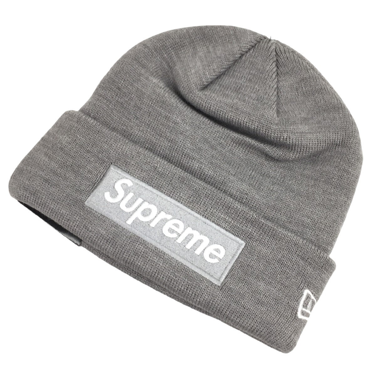 Supreme×New Era 24AW Box Logo Beanieボックスロゴ ビーニー ニットキャップ 帽子 ニット キャップ  24AW限定カラー グレー×グレー｜【公式】カインドオルオンライン ブランド古着・中古通販【kindal】