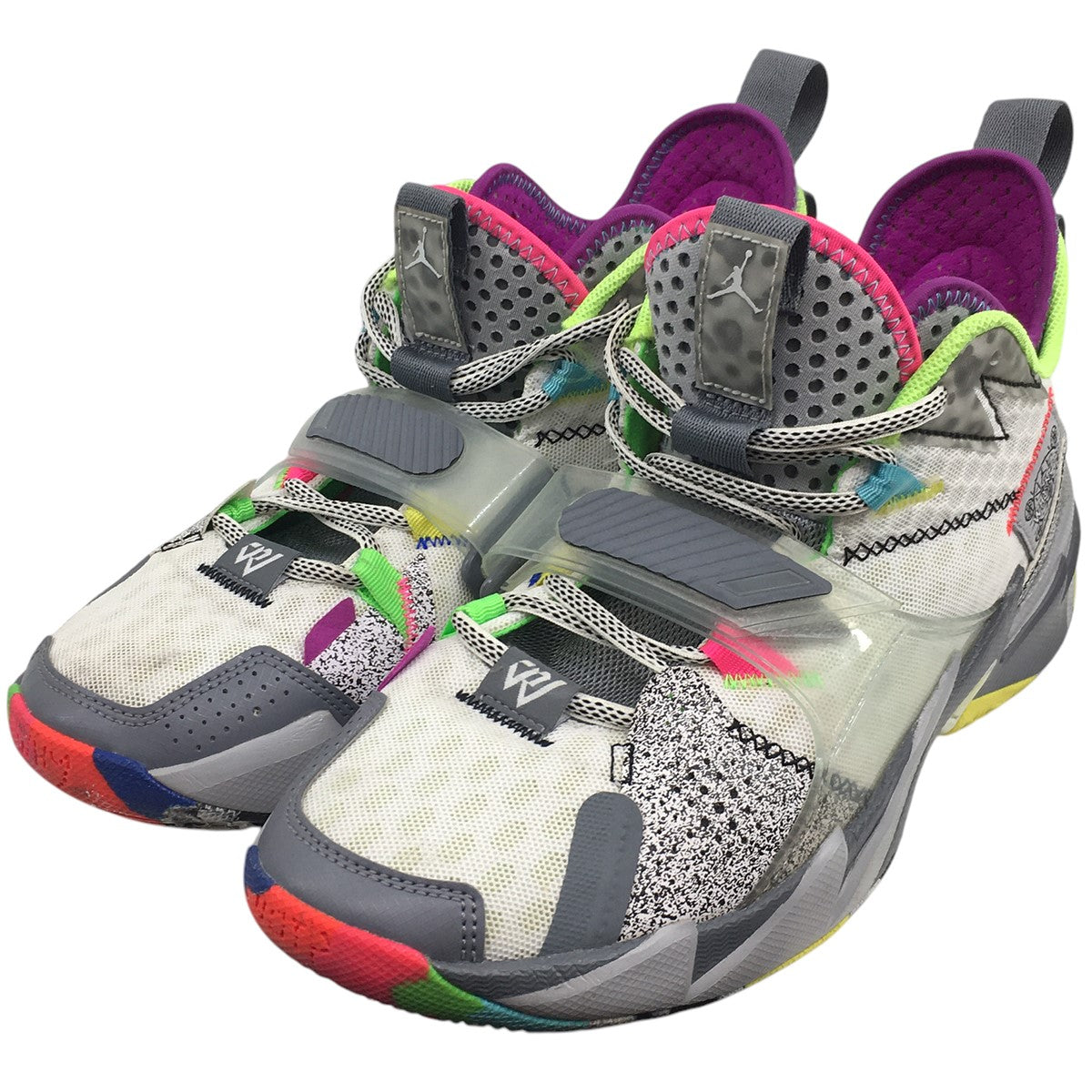 NIKE Why Not Zer0.3 White/Greyジョーダン ワイノットゼロ.3 スニーカー シューズ 靴 古着・中古-2枚目のアイテム画像