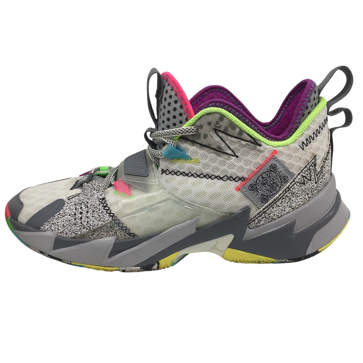 NIKE Why Not Zer0.3 White/Greyジョーダン ワイノットゼロ.3 スニーカー シューズ 靴 古着・中古-4枚目のアイテム画像