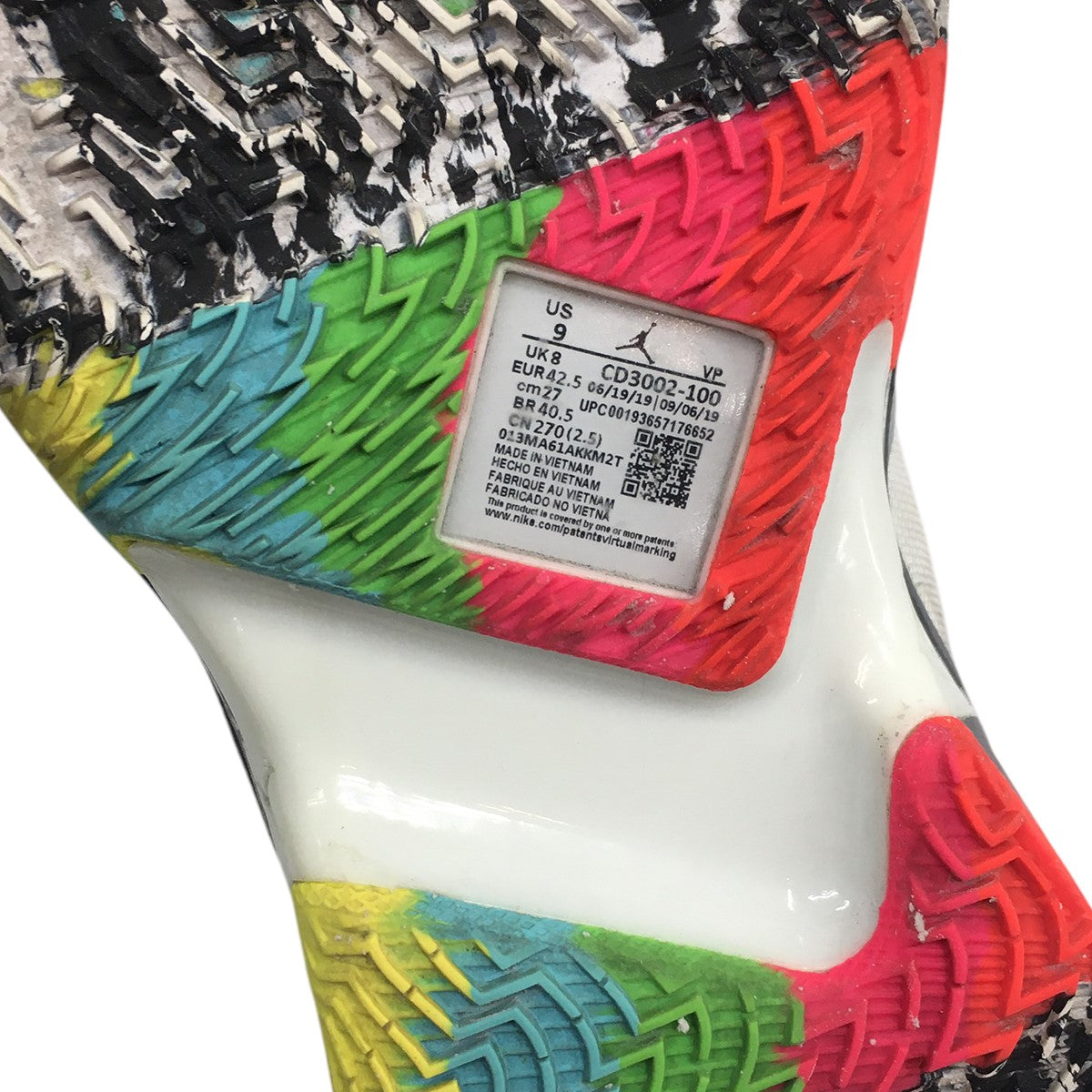 NIKE Why Not Zer0.3 White/Greyジョーダン ワイノットゼロ.3 スニーカー シューズ 靴 古着・中古-9枚目のアイテム画像
