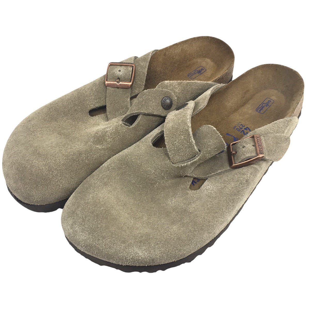 BIRKENSTOCK BOSTON ボストン レザー スウェード サンダル 靴 古着・中古-3枚目のアイテム画像