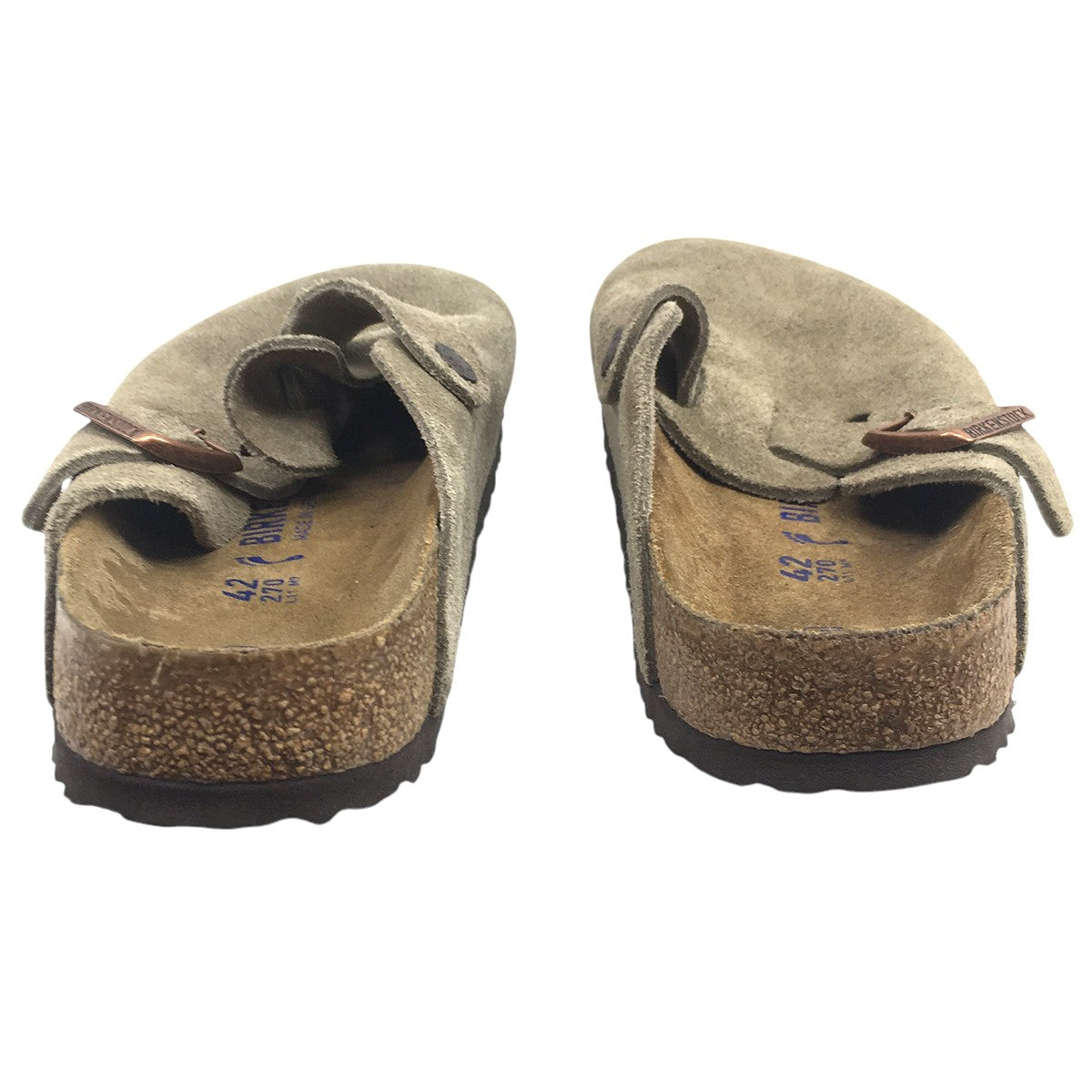 BIRKENSTOCK BOSTON ボストン レザー スウェード サンダル 靴 古着・中古-5枚目のアイテム画像