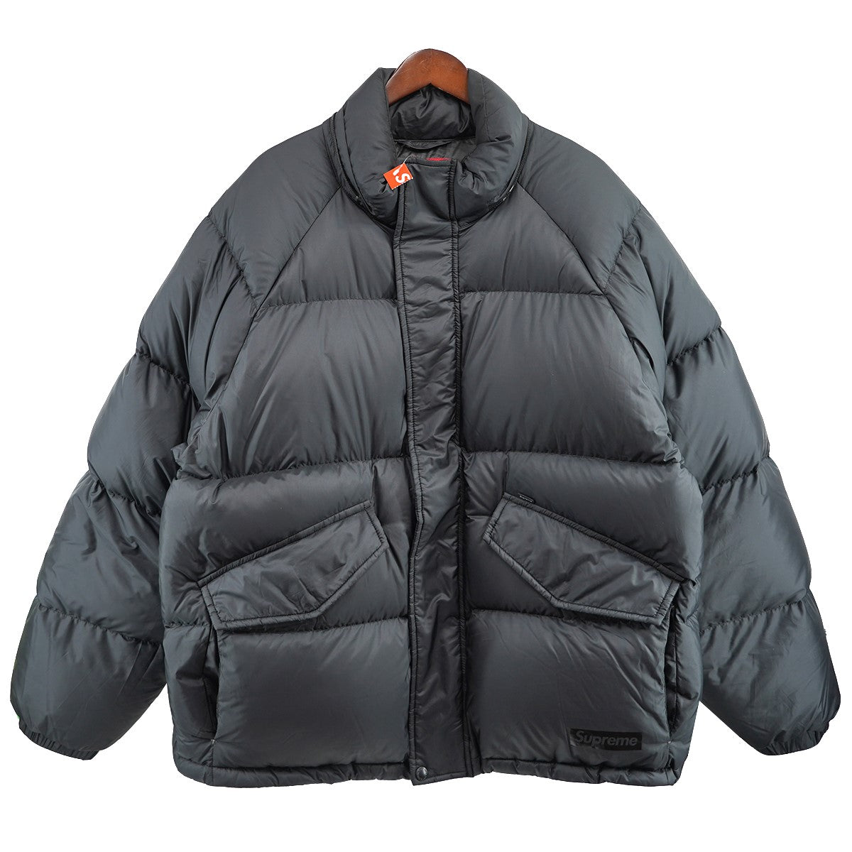 supremeライトダウンジャケット最終価格‼️ Supreme シュプリーム 22SS Spellout Quilted Down スペルアウト キルティング ダウンジャケット ライトブルー系  L中古