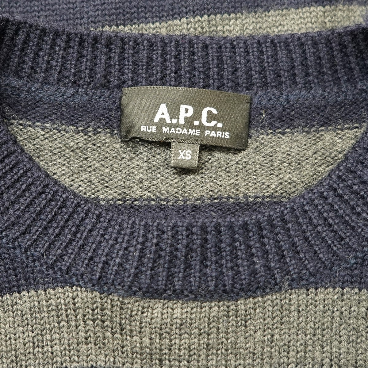 A.P.C. ボーダーニット セーター 古着・中古-4枚目のアイテム画像