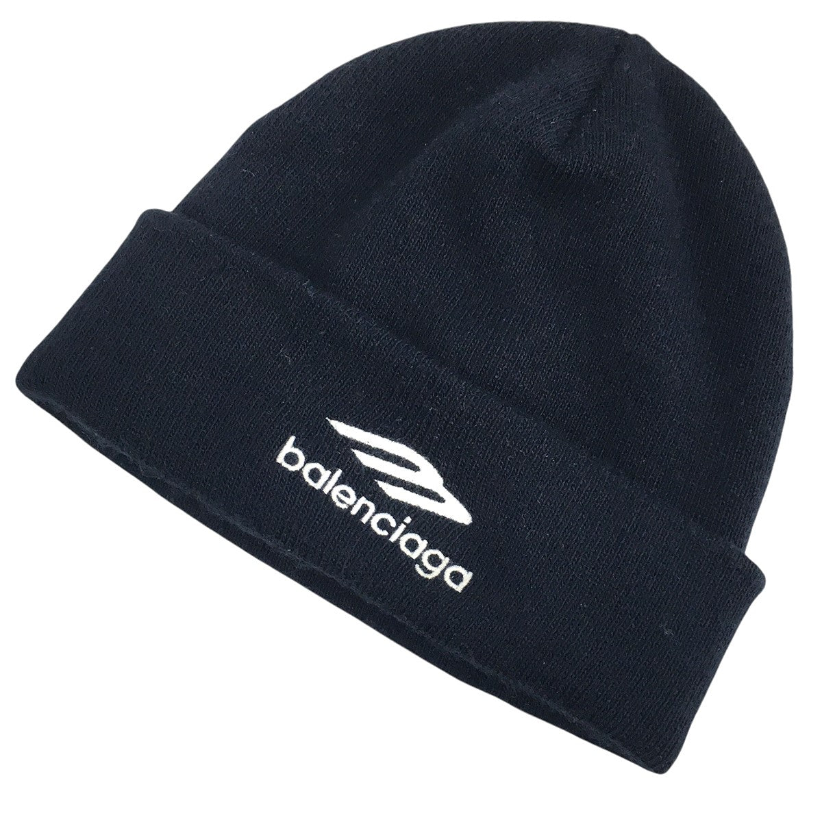 美品　バレンシアガ ニット帽 キャップ ビーニー 帽子　Balenciaga BALENCIAGA - 美品 バレンシアガ ニット帽 キャップ 帽子