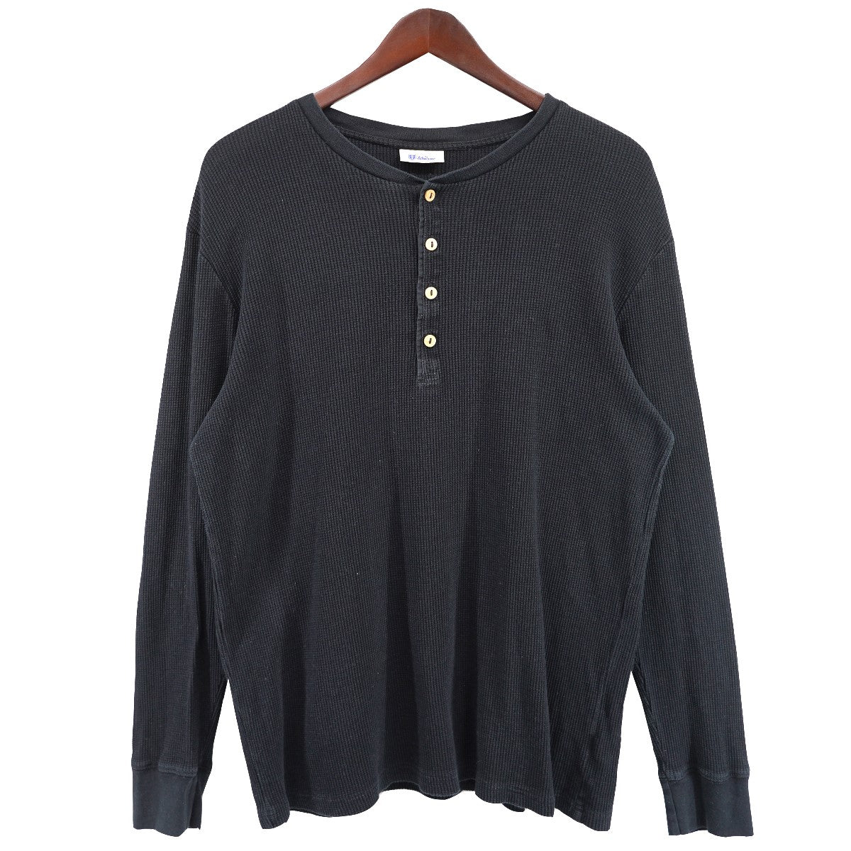 Schiesser ヘンリーネック ロングスリーブ ロンT 長袖Tシャツ 古着・中古-1枚目のアイテム画像