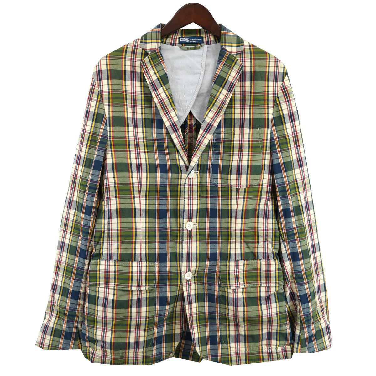 POLO RALPH LAUREN マドラスチェックジャケット 古着・中古-1枚目のアイテム画像