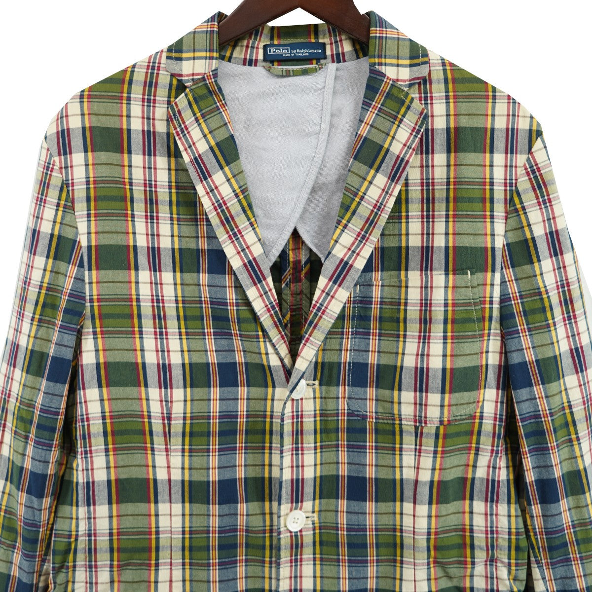 POLO RALPH LAUREN マドラスチェックジャケット 古着・中古-3枚目のアイテム画像