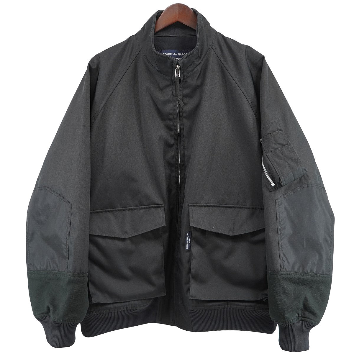 COMME des GARCONS HOMME 23AW ESTER CORDURA OX × MULTIMATERIAL MIX BLOUSONエステルコーデュラオックス×多素材MIX 切替 ブルゾン ジャケット 古着・中古-1枚目のアイテム画像