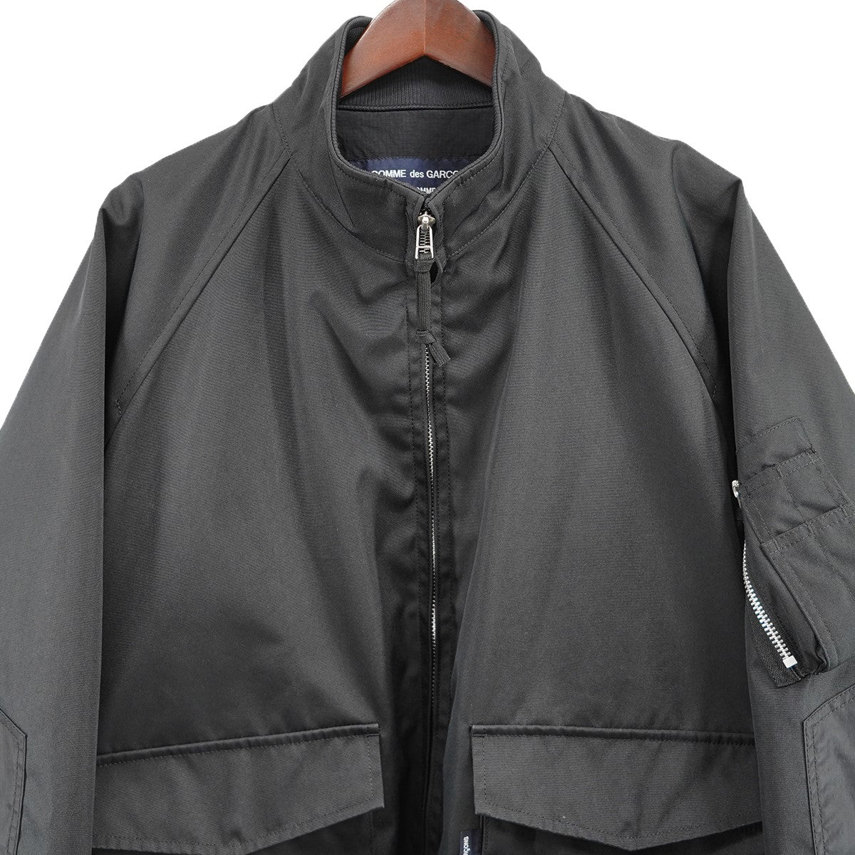 COMME des GARCONS HOMME 23AW ESTER CORDURA OX × MULTIMATERIAL MIX BLOUSONエステルコーデュラオックス×多素材MIX 切替 ブルゾン ジャケット 古着・中古-3枚目のアイテム画像