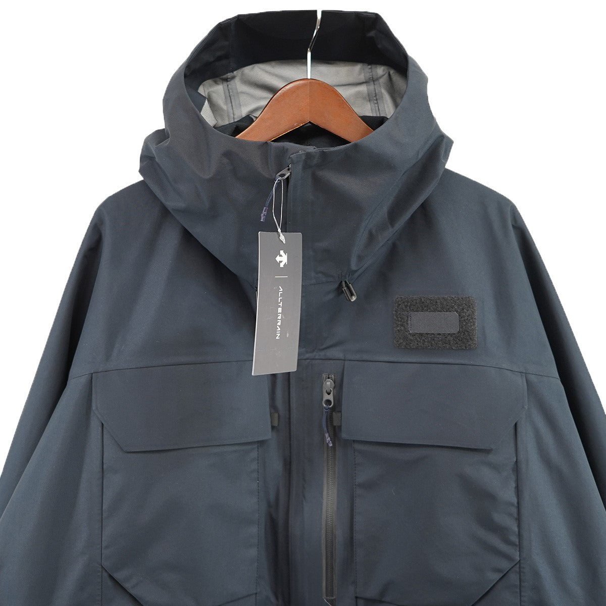 STABRIDGE the Apartment×DESCENTE WORLD TOUR JACKET NAVYワールドツアー フード フーデッド ジャケット ブルゾン 古着・中古-3枚目のアイテム画像