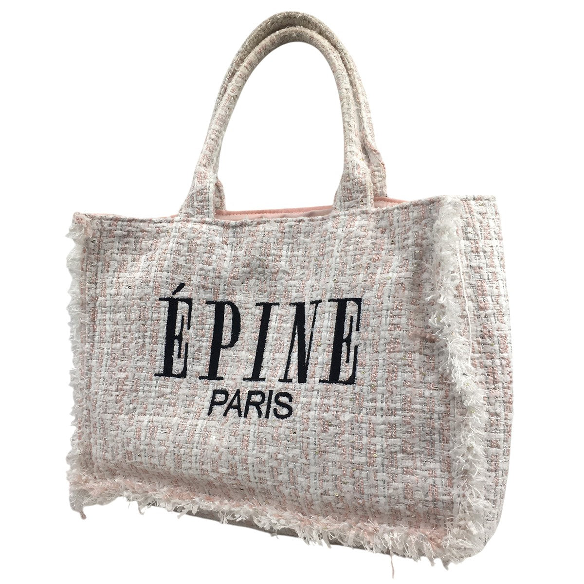 epine(エピヌ) tweed book tote bagロゴ ツイード ブック トート 