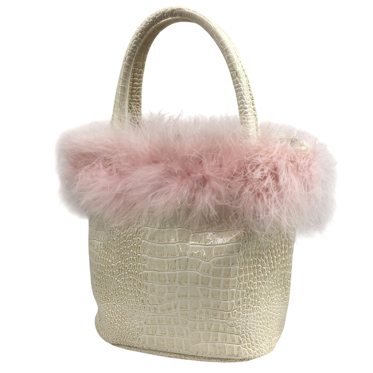 the virgins(ザヴァージンズ) mini hand feather vanity bagミニ