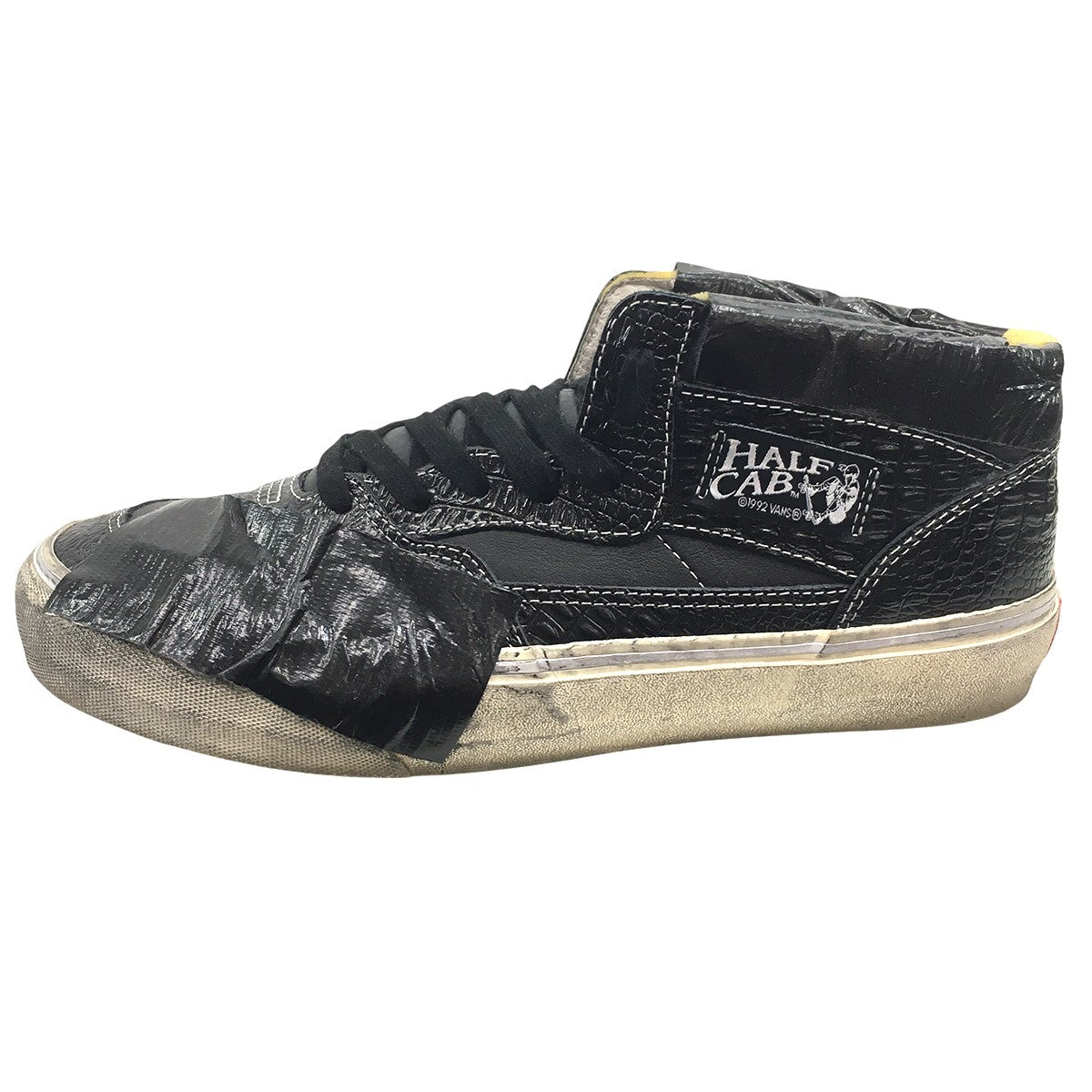 Vault by Vans Half Cab EF VLT LX LUX DUCTハーフキャブ ラックス ダクト テープ ユーズド 汚れ 加工 スニーカー シューズ 靴