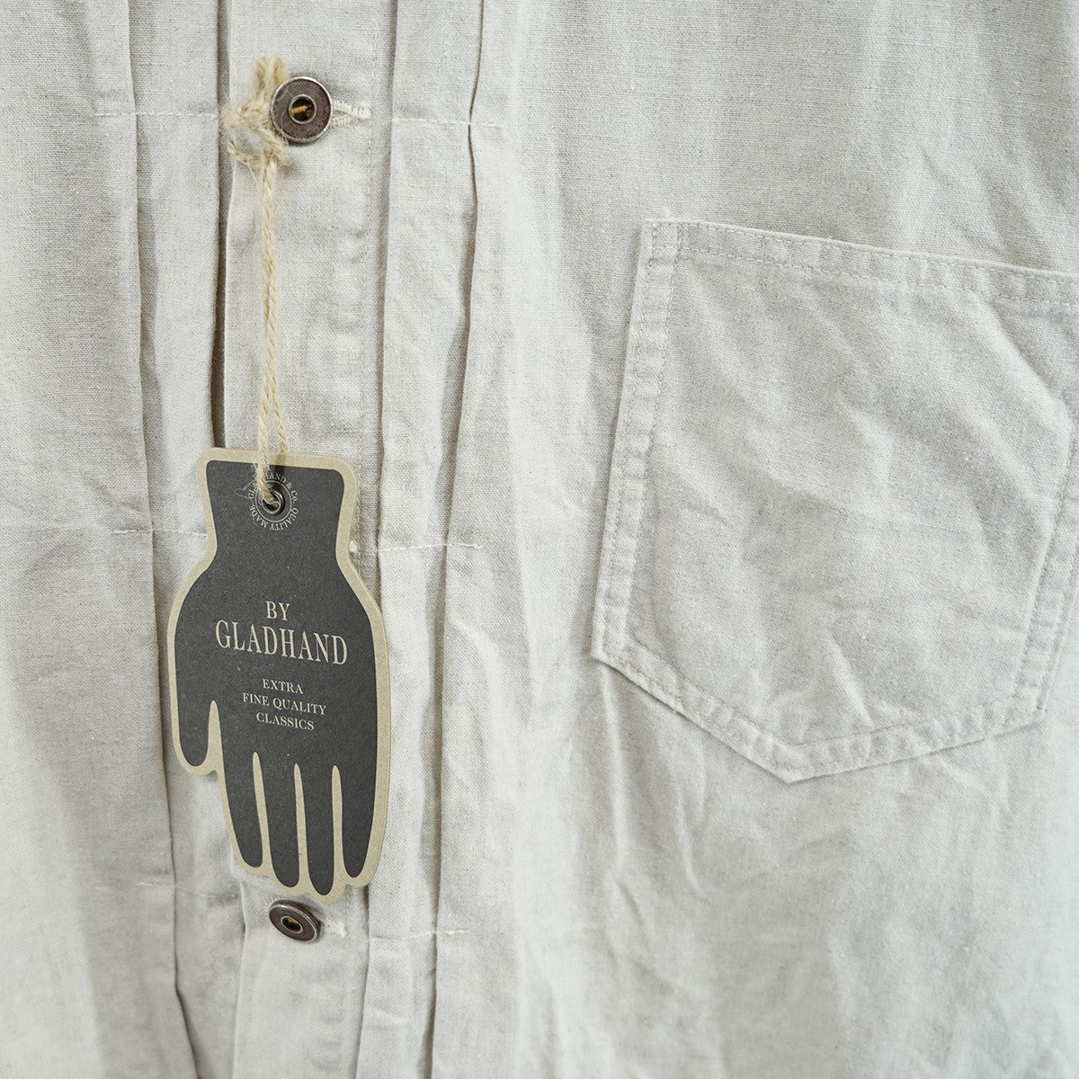 25SS KING GLAD - ONE POCKET JACKET / BYGH5101コットン リネン ワンポケット ジャケット