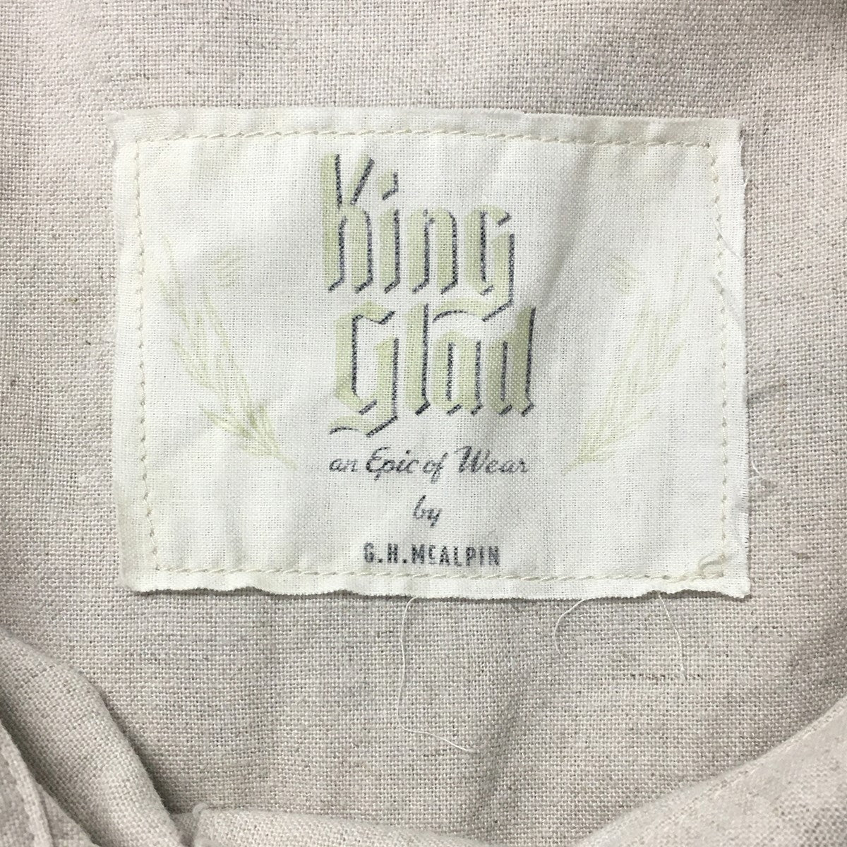 25SS KING GLAD - ONE POCKET JACKET / BYGH5101コットン リネン ワンポケット ジャケット