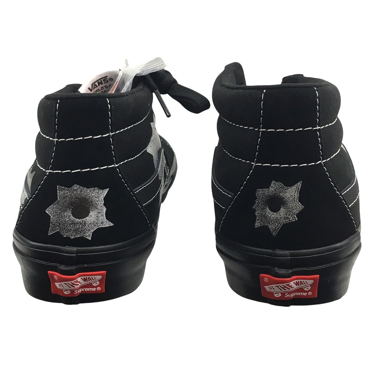 Supreme×VANS 25SS Nate Lowman Skate Grosso Mid Bullet Holeネイトローマン バレットホール スケートグロッソ ミッド ロゴ スニーカー 古着・中古-6枚目のアイテム画像
