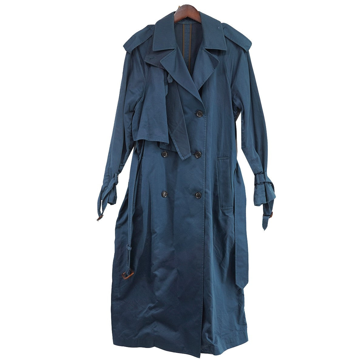 BIG TRENCH COAT シルク混 ビッグ トレンチコート