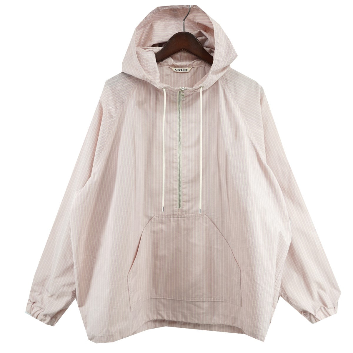 AURALEE(オーラリー) 23SS FINX POLYESTER STRIPE HOODED ZIP