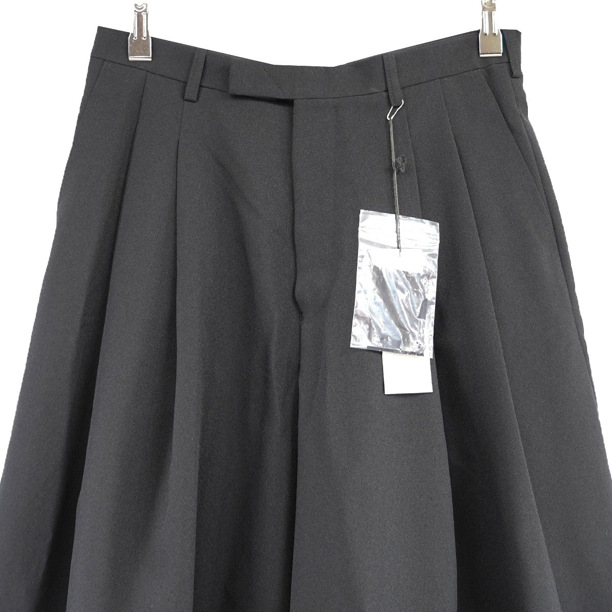 LAD MUSICIAN 23SS POLYESTER TROPICAL 2TUCK WIDE FLARE ANKLEツータック ワイド バギー フレア アンクル パンツ 古着・中古-3枚目のアイテム画像