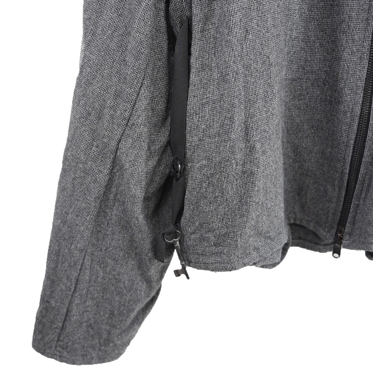 STEVUES N.M BRUSHED BLOUSONチェック スキッパー ジップ ジャケット ブルゾン