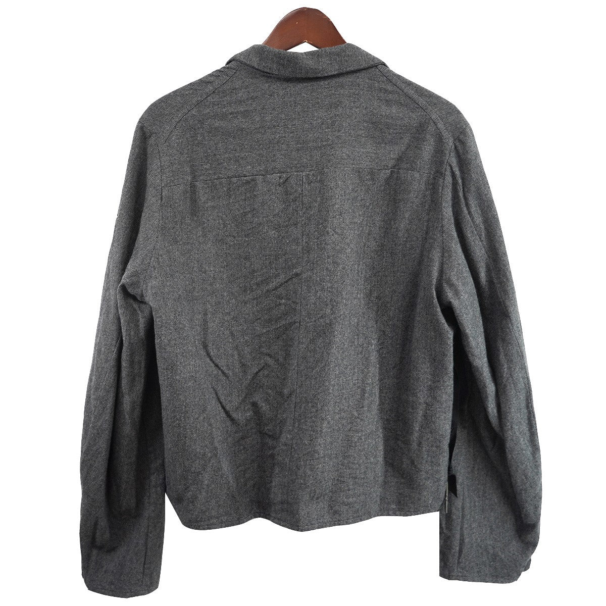 STEVUES N.M BRUSHED BLOUSONチェック スキッパー ジップ ジャケット ブルゾン