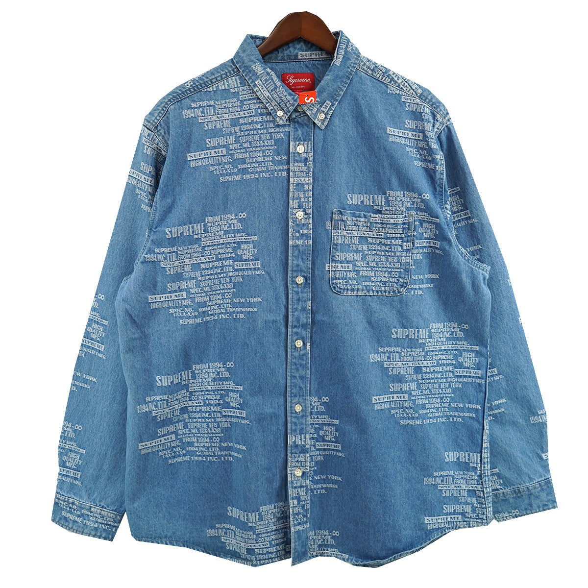 Supreme(シュプリーム) 23SS Trademark Jacquard Denim Shirtトレード 