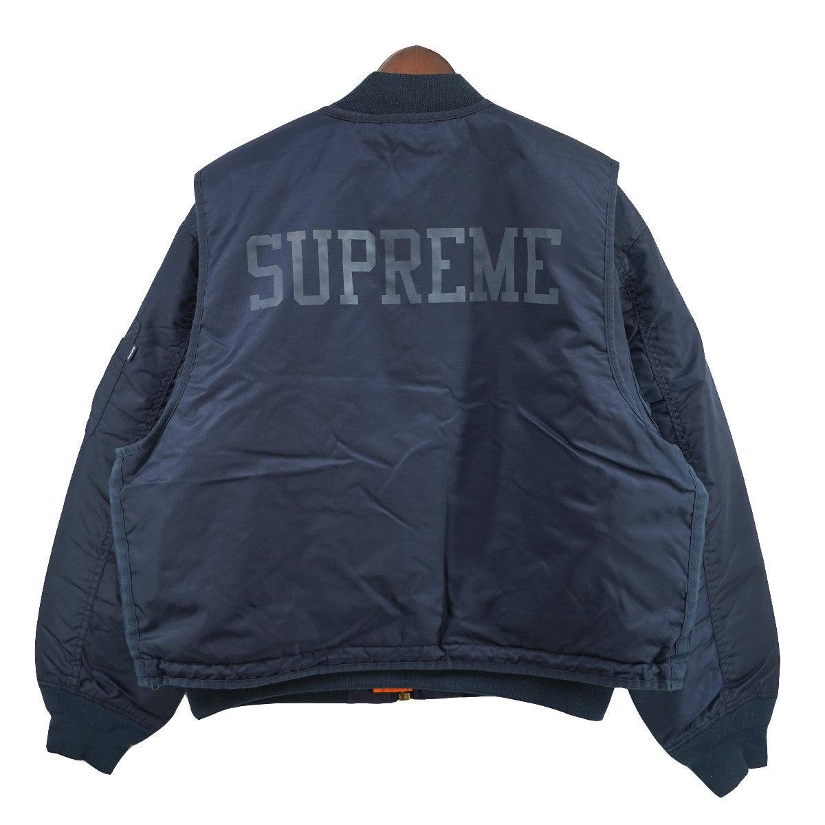 ジャケット・アウター supreme ma-1 vest Navy Supreme(シュプリーム) 24SS 2-in-1 MA-1 + Vest Navyロゴ エム