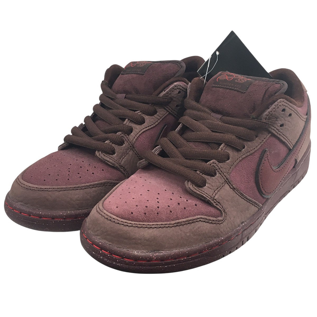 激レア　NIKE SB ナイキ　ファー　フード　コート　レディース　L ボルドー NIKE SB(ナイキSB) SB Dunk Low PRM City of Love BurgundySB