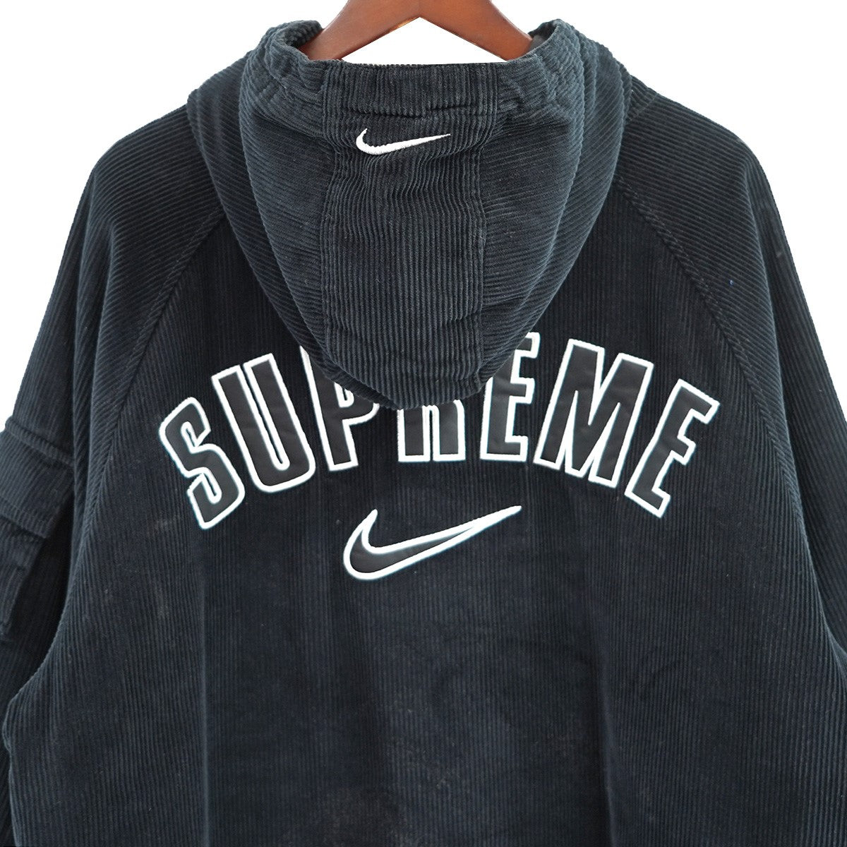 22SS Nike Arc Corduroy Hooded Jacketアーチ ロゴ コーデュロイ フード フーデッド ジャケット