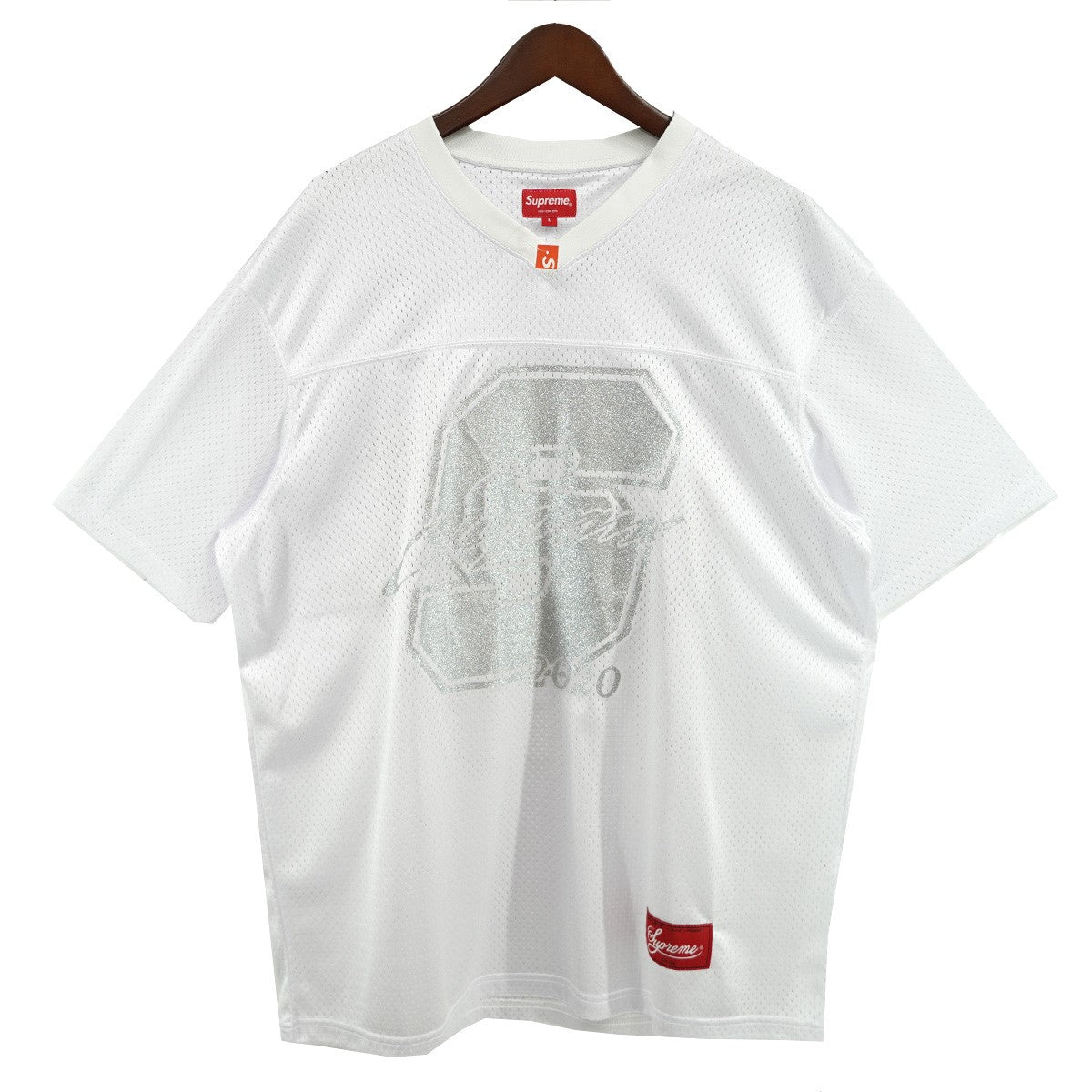 Supreme(シュプリーム) 20SS Glitter Football Topロゴ ゲームシャツ 