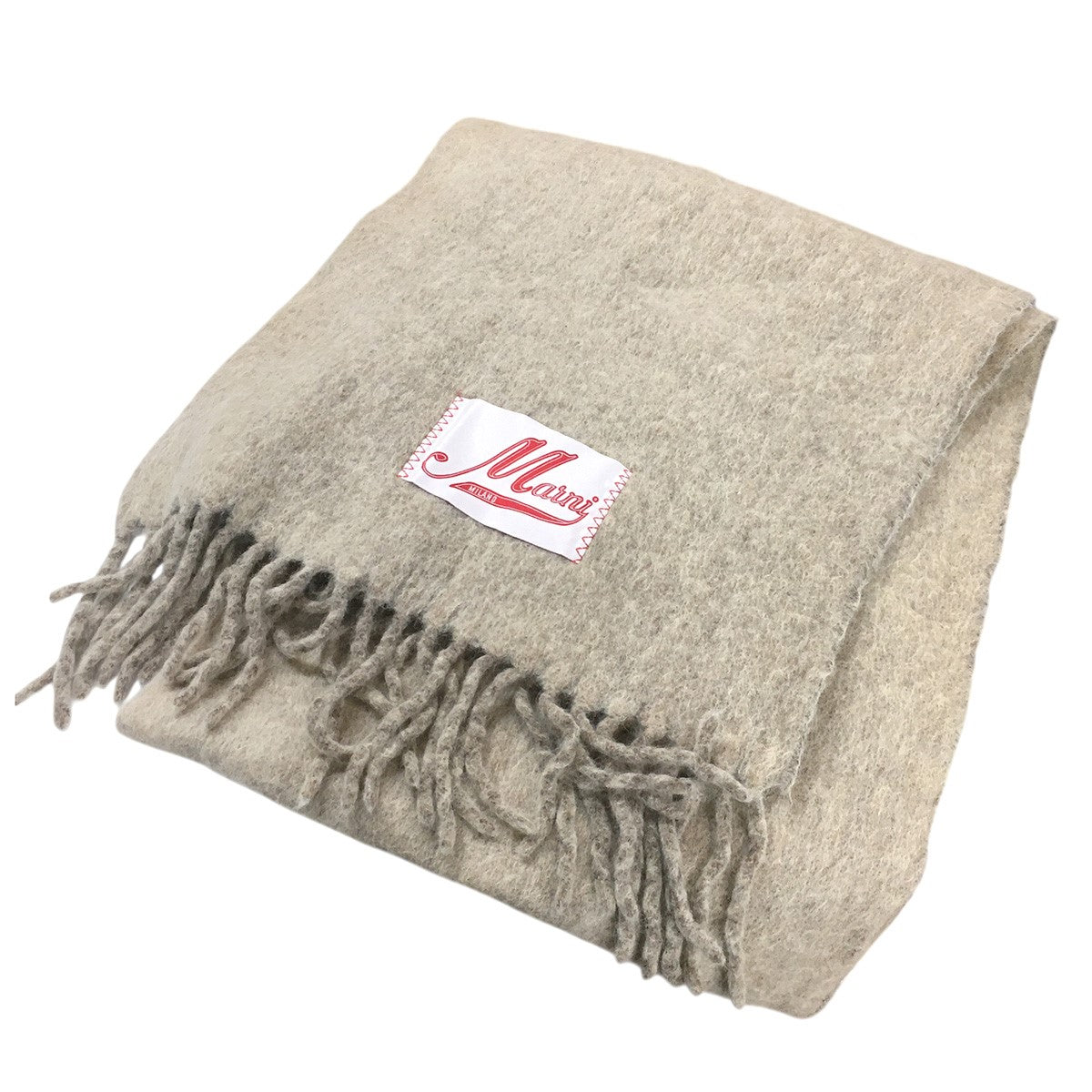 MARNI(マルニ) ロゴ パッチ マフラー UNI / SCMC0085A0 ベージュ