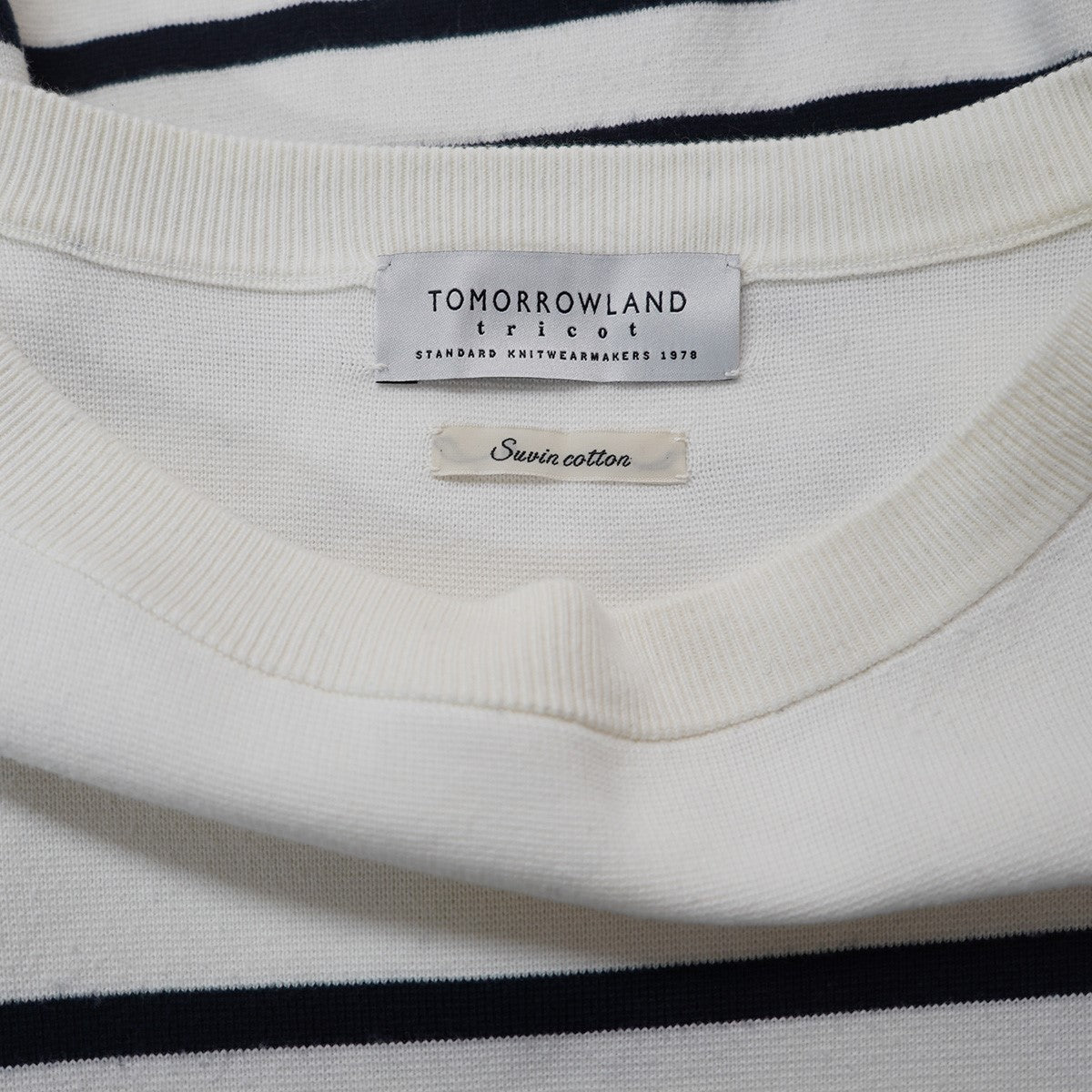 23AW TOMORROWLAND TRICOT スビンコットン ニットバスクシャツ