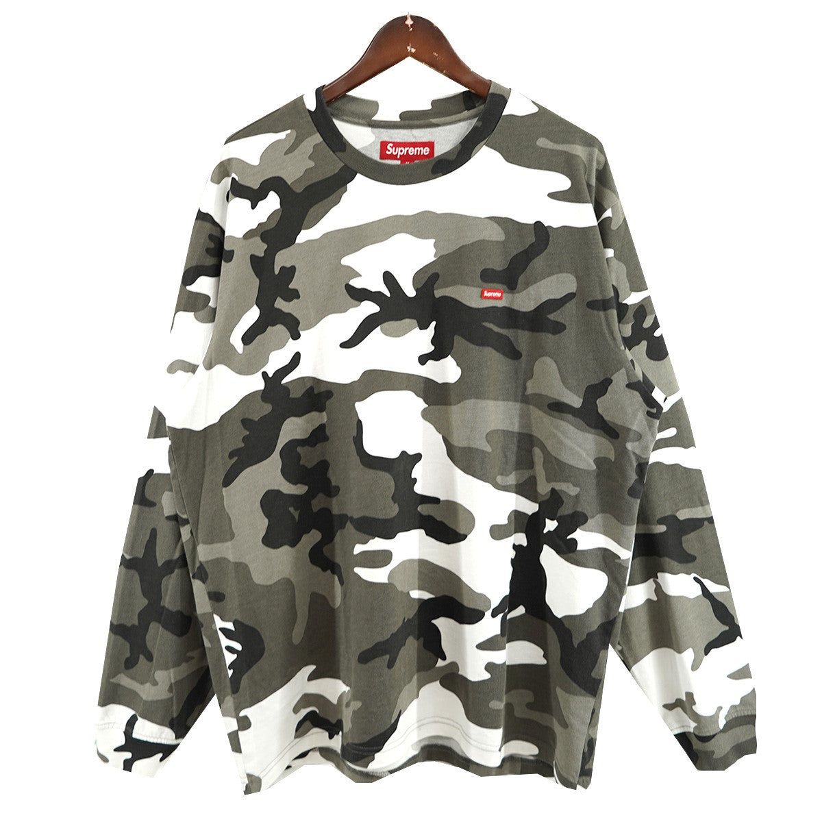 supreme シュプリーム 特大 バスタオル カモフラージュ 迷彩 Supreme(シュプリーム) 25SS Small Box L／S Tee Snow Camo