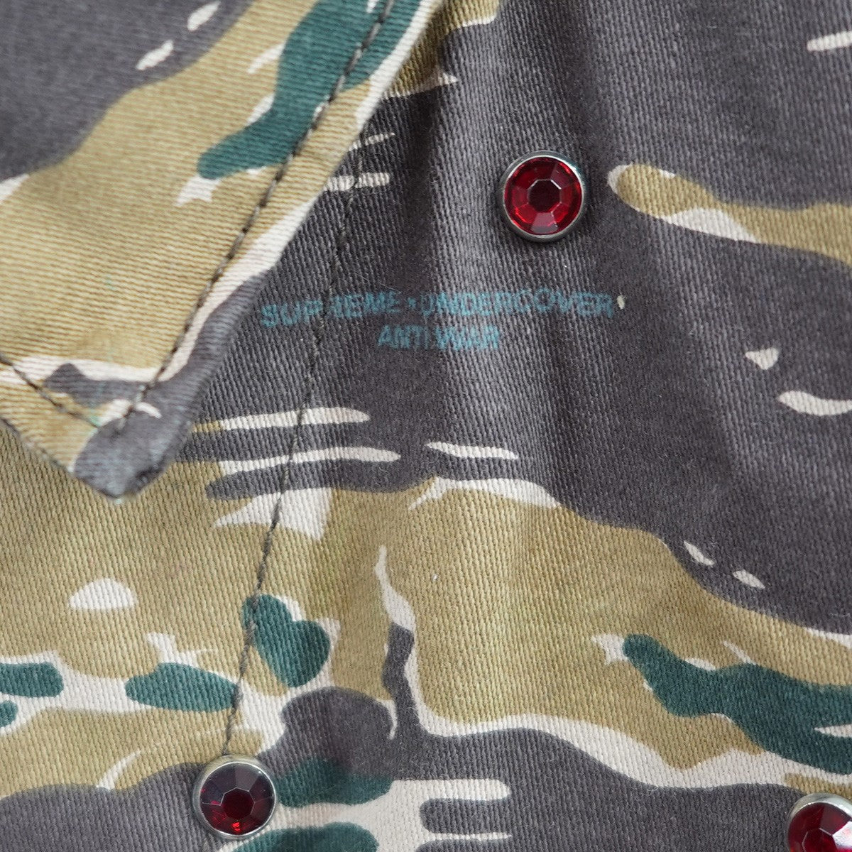 23SS Undercover Studded Bdu Jacketコラボ ロゴ スタッズ ビーディーユー シャツ ジャケット