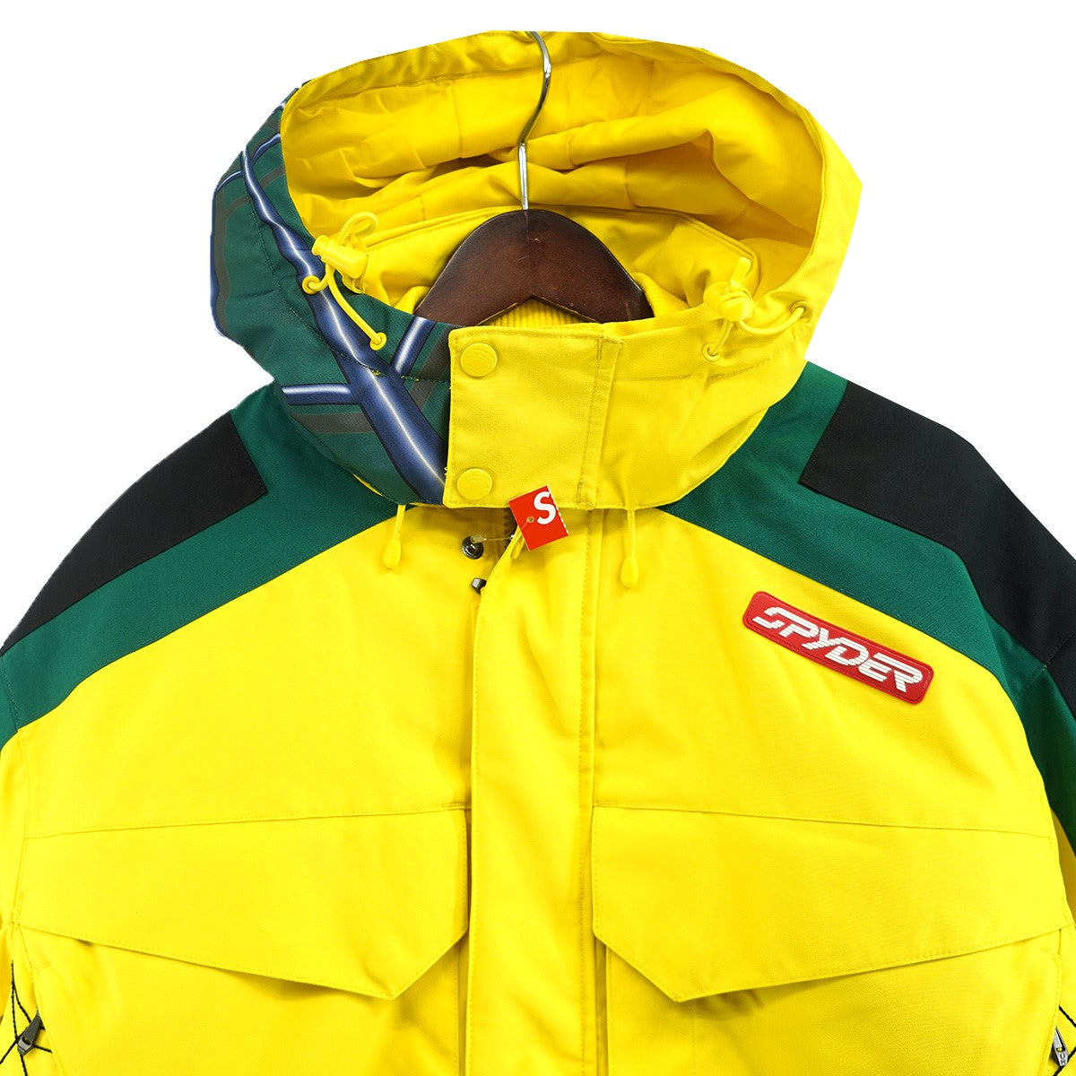 24AW Spyder Technical Jacketスパイダー ロゴ フード フーデッド テクニカル ジャケット