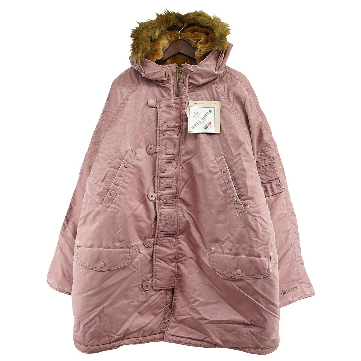 Supreme(シュプリーム) 24AW Washed Flight Satin N-3B Parkaロゴ