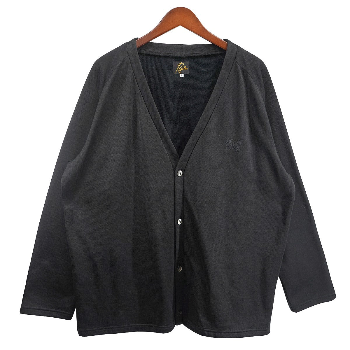 Cardigan - C/PE Bright Jerseyアイコン 刺繍 コットン ポリエステル ジャージー ブライト カーディガン