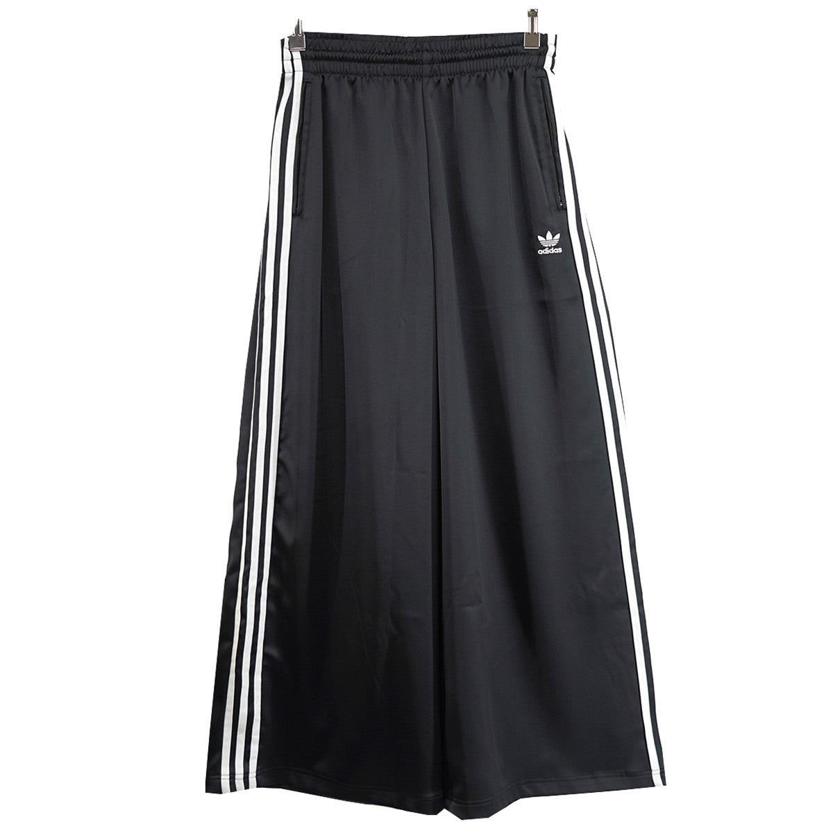 adidas(アディダス) サテン ワイドレッグ トラックパンツ ロゴ